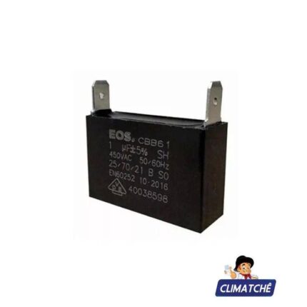 1893-CAPACITOR 1 MFD CAIXA 450 VAC C/ 2 TERMINAIS